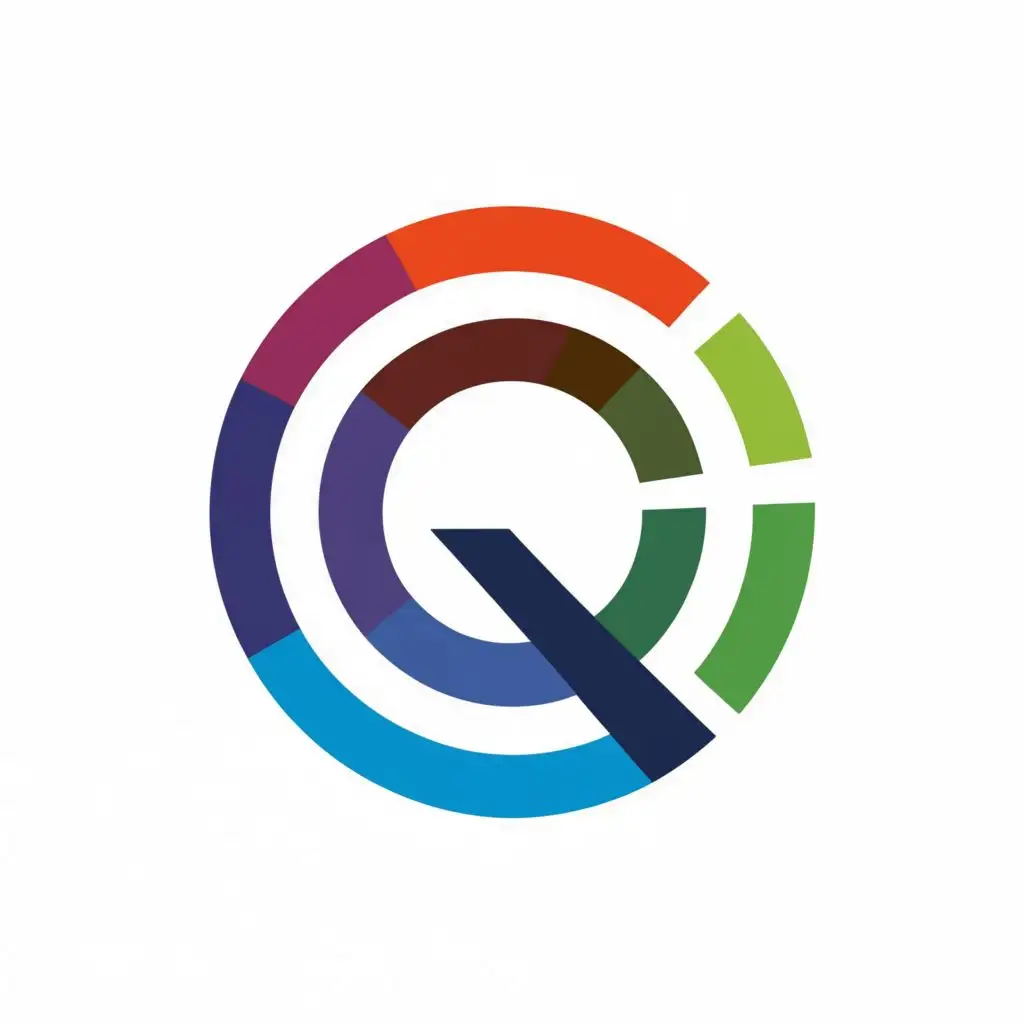 logo, circle, with the text "Q", typography, be used in Finance industry