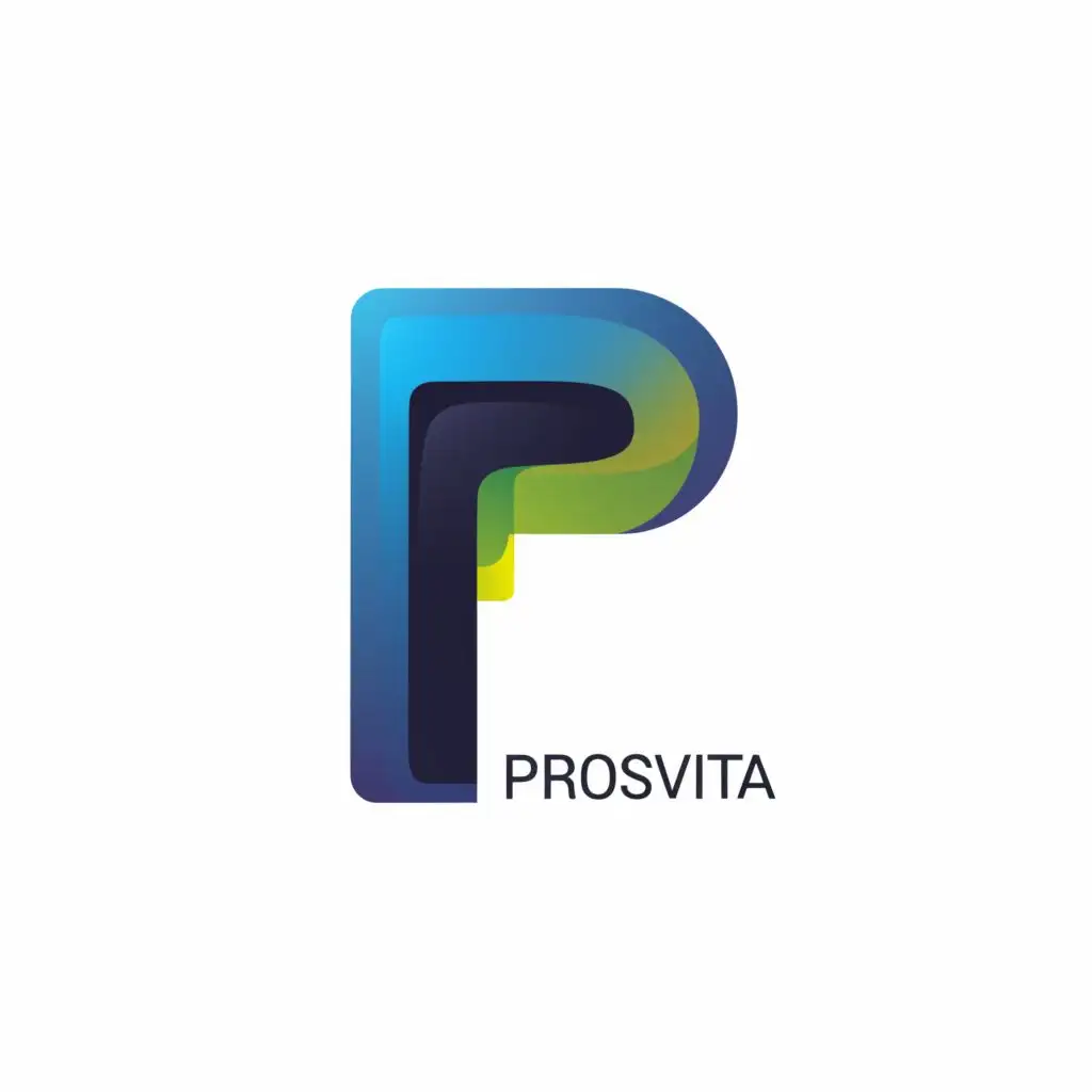 logo, P, with the text "Prosvita", typography, be used in Education industry