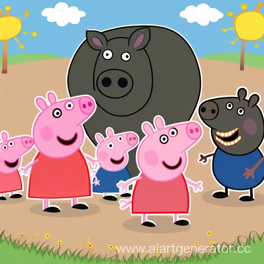 Peppa-Pig-African-Adventure-Cartoon-Character-Exploration-in-African-Setting
