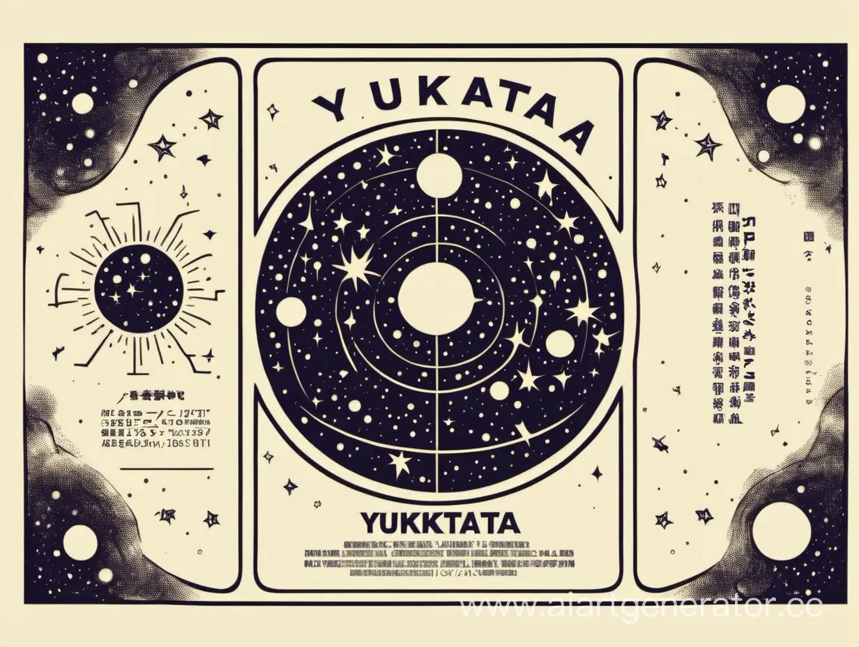 Флаер-приглашение на мероприятие в вселенной: Yukkata