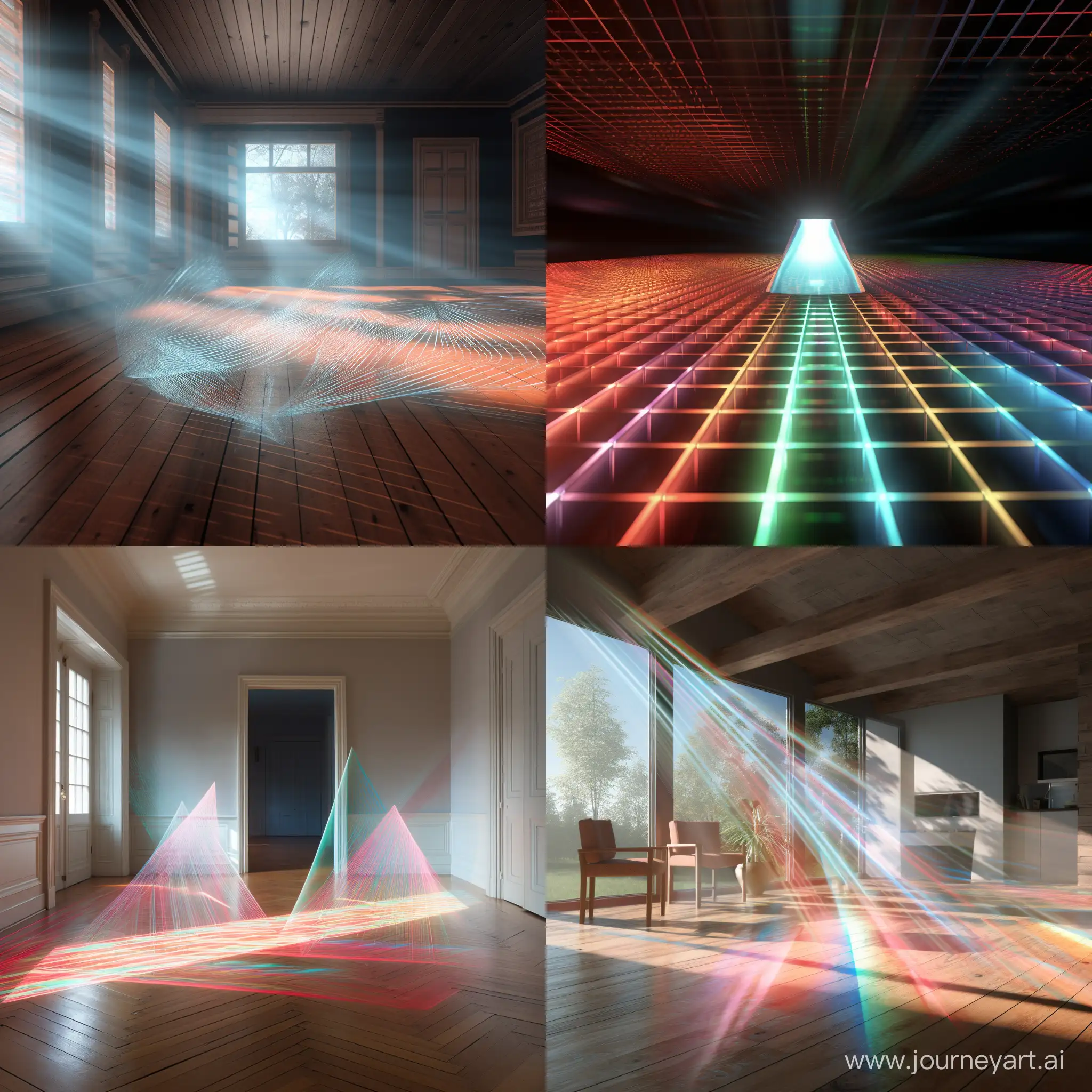 Photorealistic diffraction grating with light interference