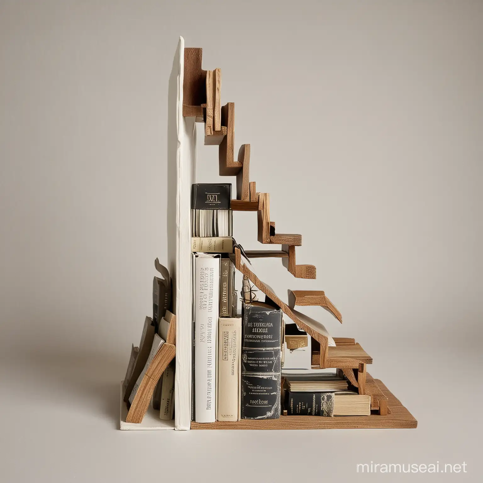 StaircaseInspired Bookends for Stylish Home Libraries