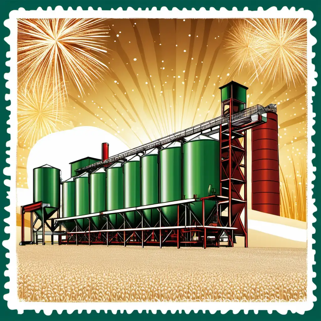Celebratory-New-Year-Card-Featuring-AGROMIG-Conveyor-Grain-Dryer