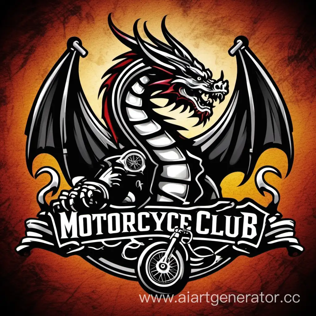 Дракон на логотипе группировки мотоциклистов
