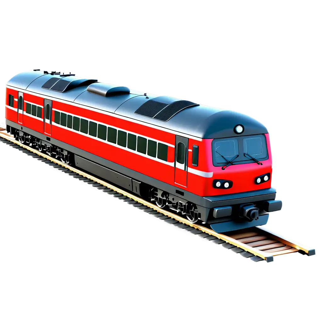 3d view of a train coming very fast
