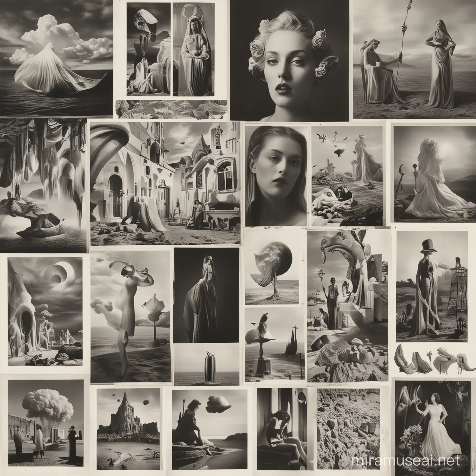 Surrealism Mood Board Dreamlike Imagery and Abstract Concepts