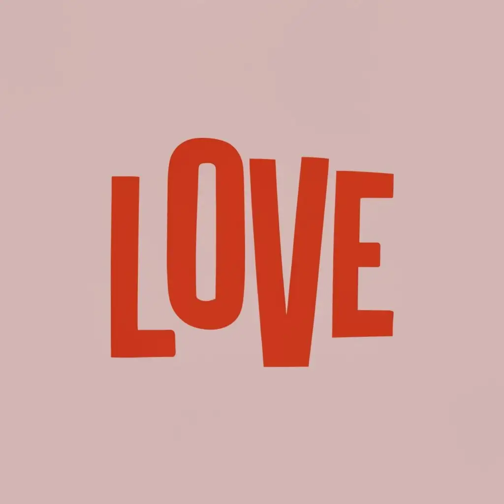 logo, Love, with the text "Love", typography