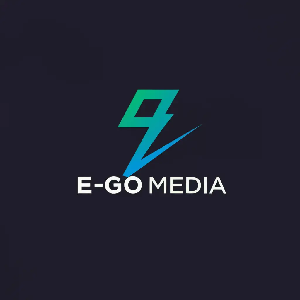 a logo design,with the text "E-GO MEDIA", main symbol:E-GO,Moderate,clear background