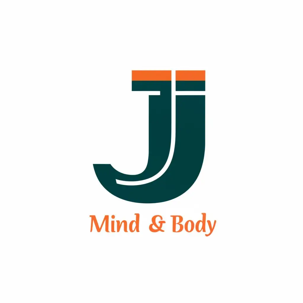 logo, JJ, with the text "JJ Mind & Body", typography