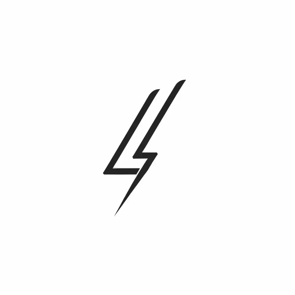 a logo design,with the text "L", main symbol:Lightning,Minimalistic,be used in Sports Fitness industry,clear background