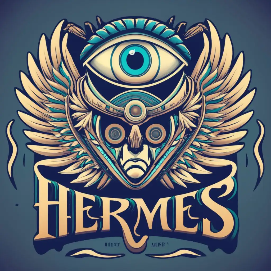LOGO-Design-For-Trioky-Hermes-Intricate-AmazonianInspired-Eye-with-Wings