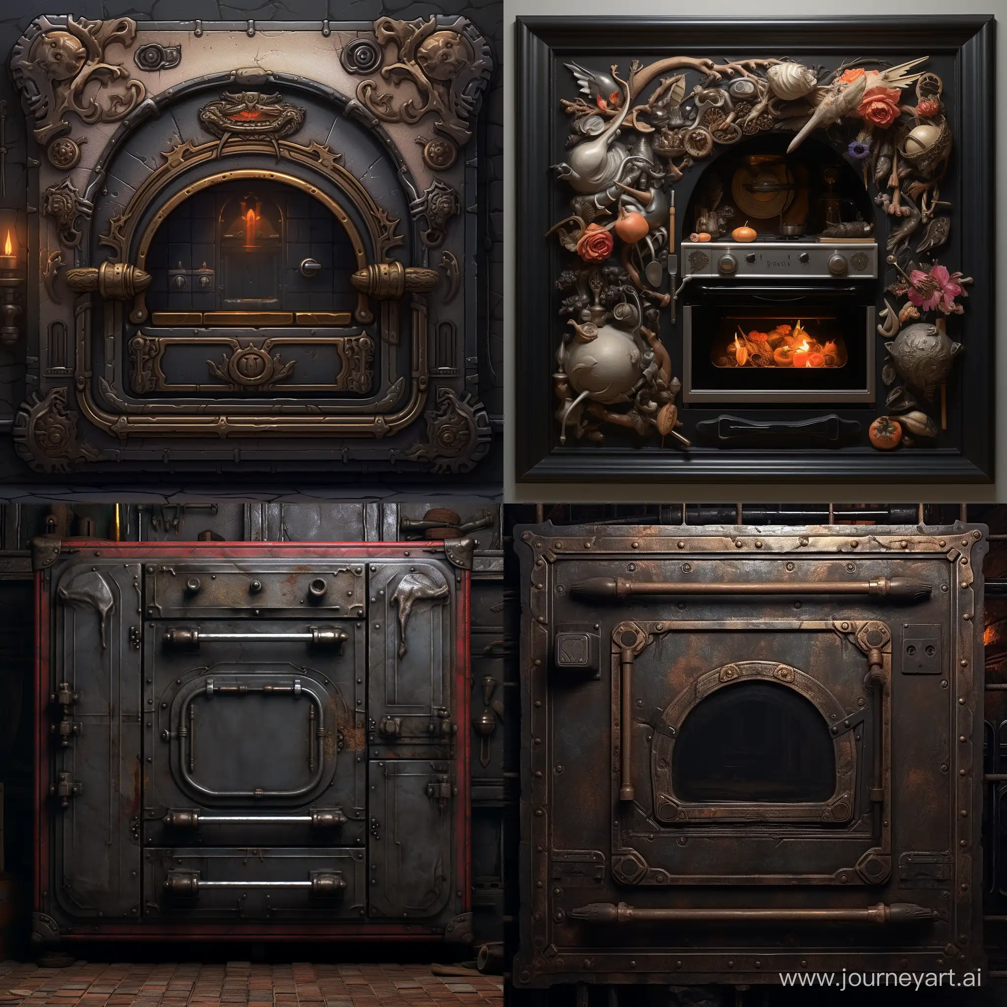 Black-Oven-Door-in-Artistic-11-Aspect-Ratio-No-70399