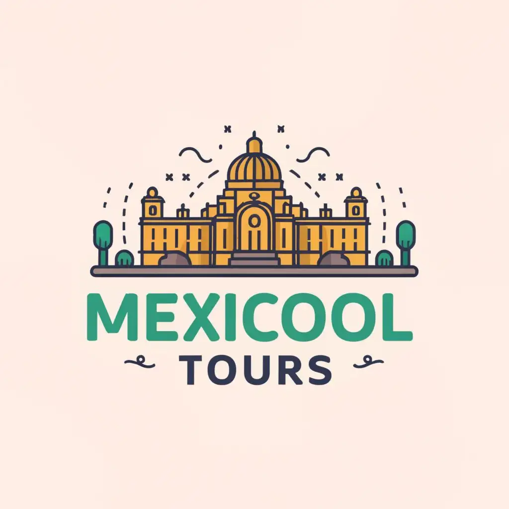 logo, Mexico City, with the text ""MEXICOOL TOURS"", typography, be used in Travel industry