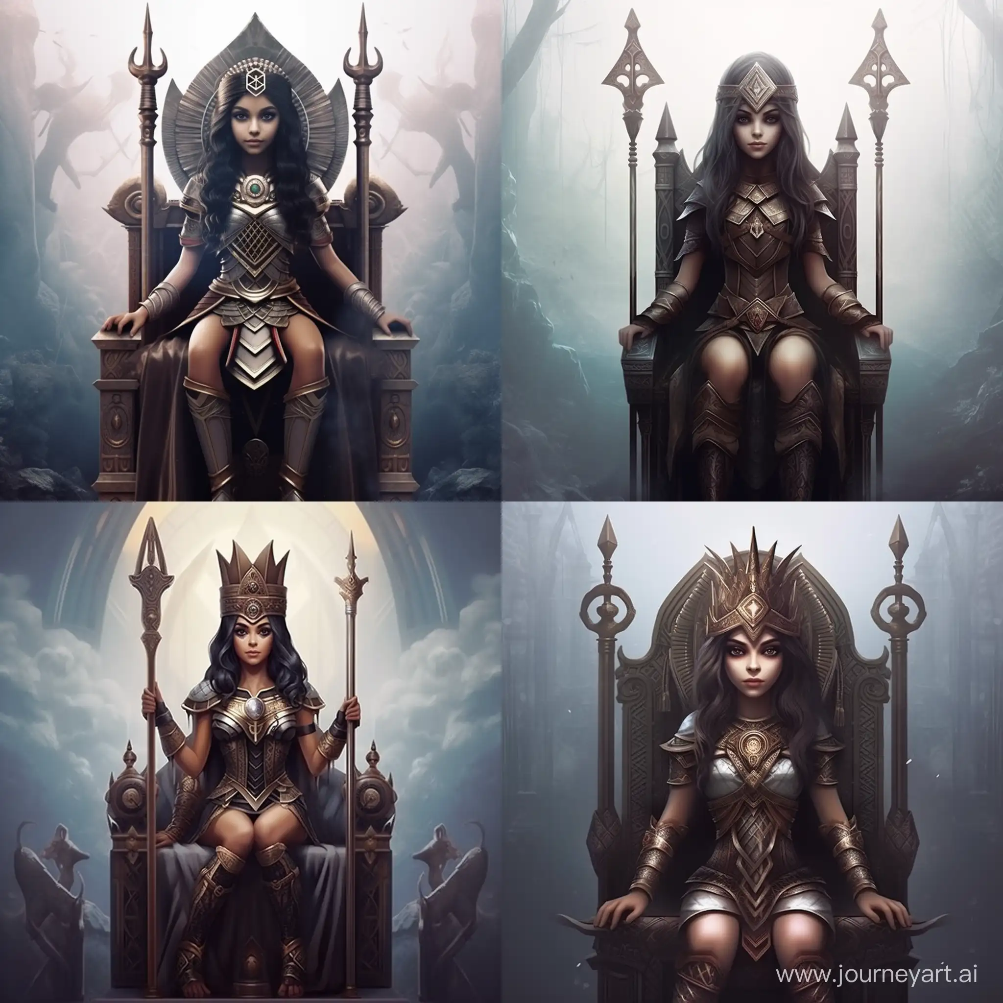 Mesmerizing-Egyptian-Girl-on-Royal-Throne