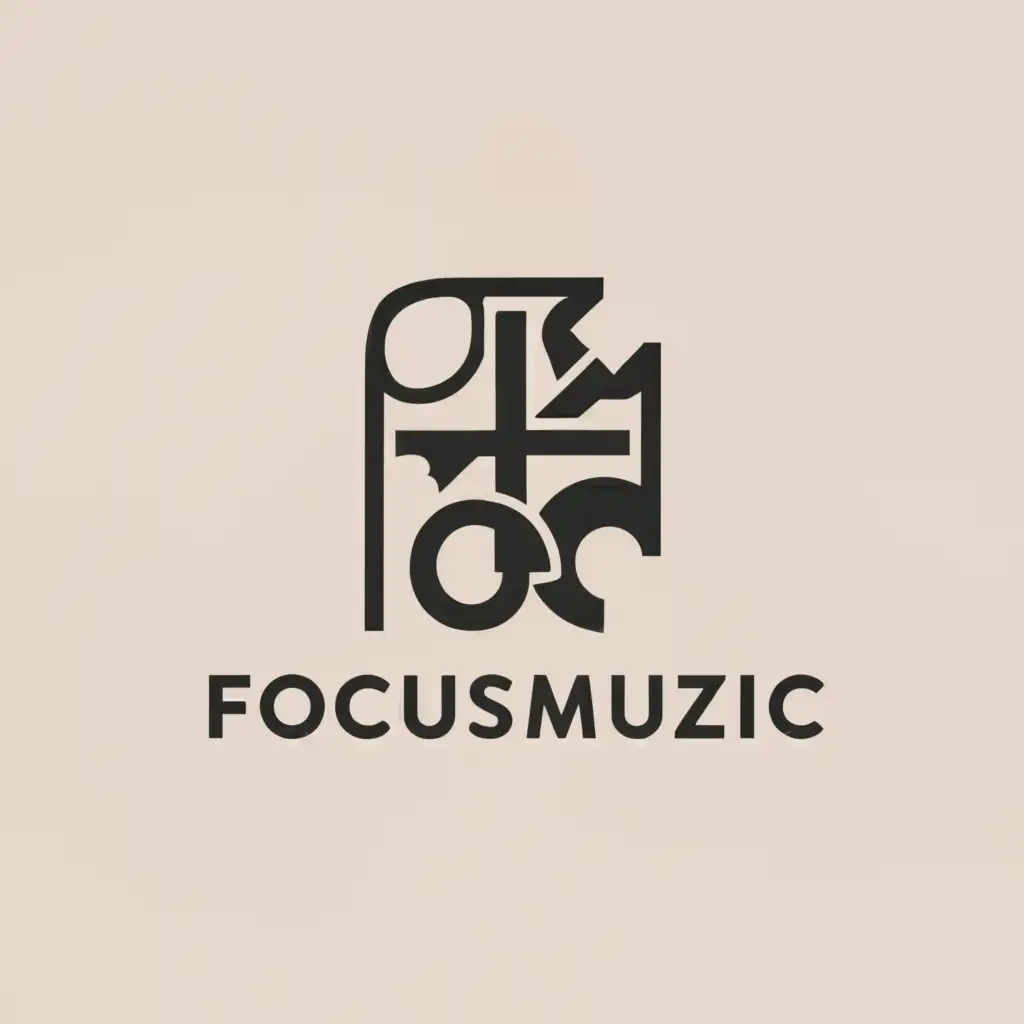 LOGO-Design-For-FocusMuzic-Dynamic-Key-and-Cross-Symbol-for-Entertainment-Industry