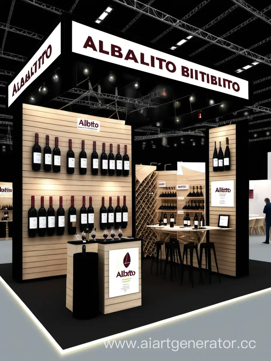 Albalitto exhibition stand wine