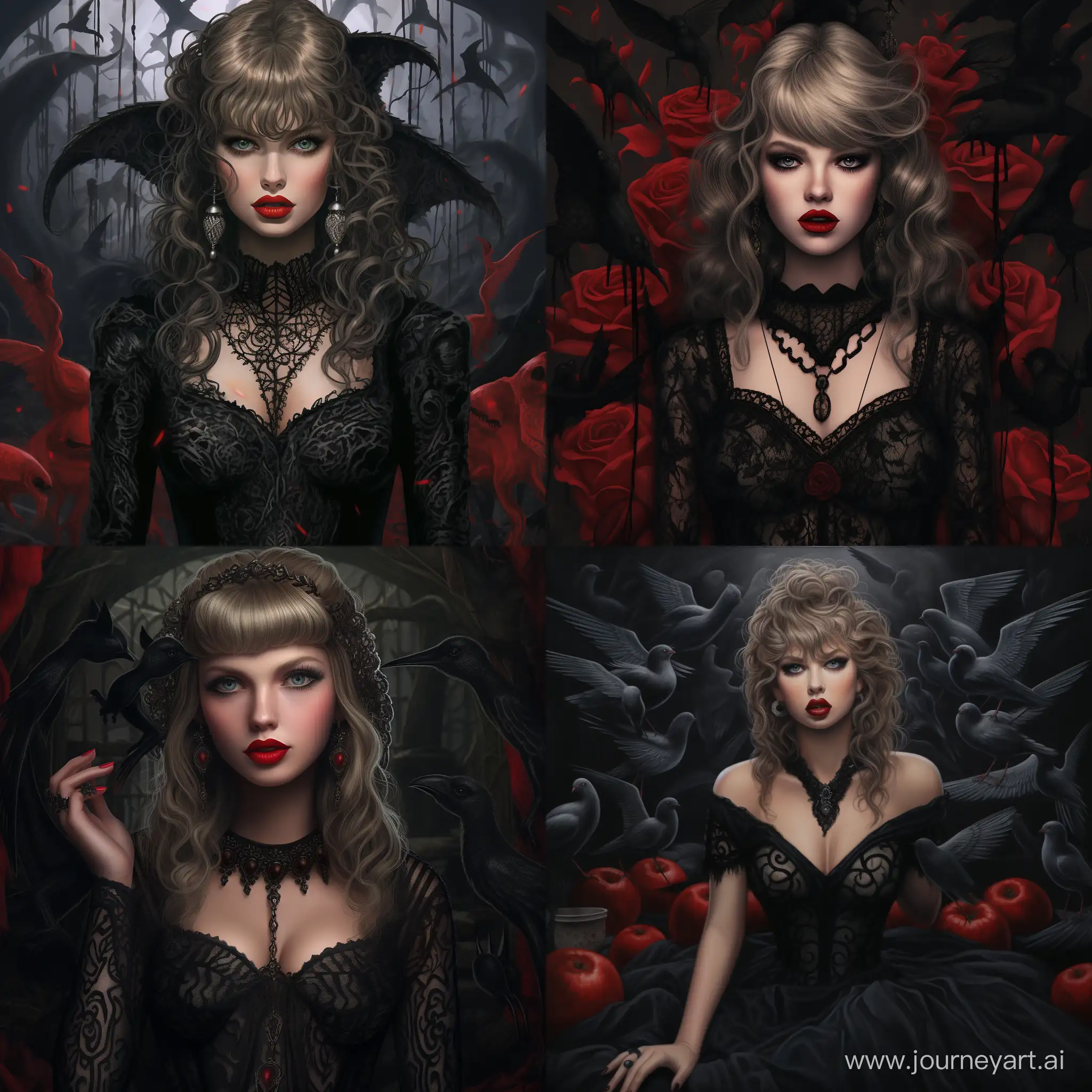 Goth-Taylor-Swift-Art-Dark-and-Edgy-Portrait