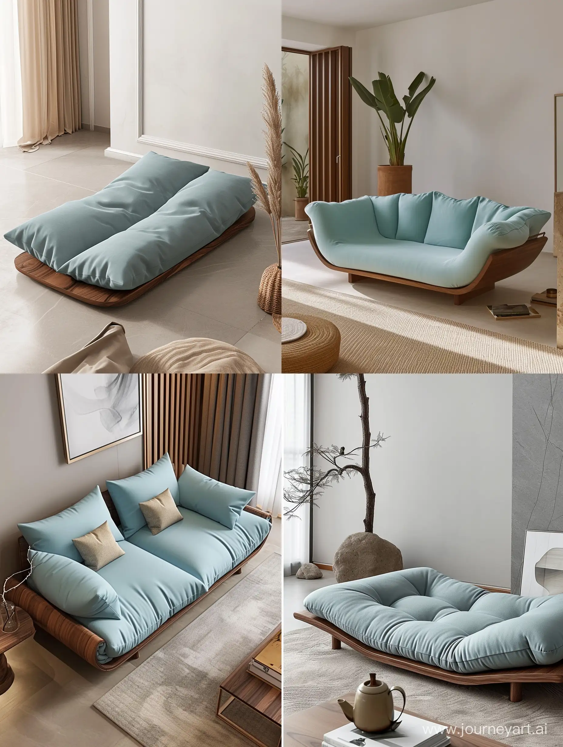 Luxurious-Minimal-Sofa-Comfortable-Modern-Design-in-Tiffany-Blue