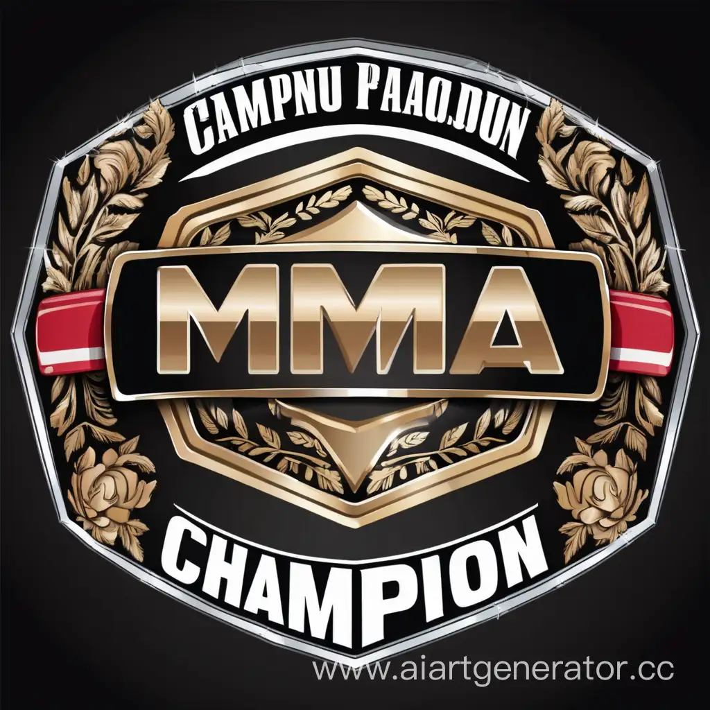 Illustrated-MMA-Champion-Belt-Vector-Design