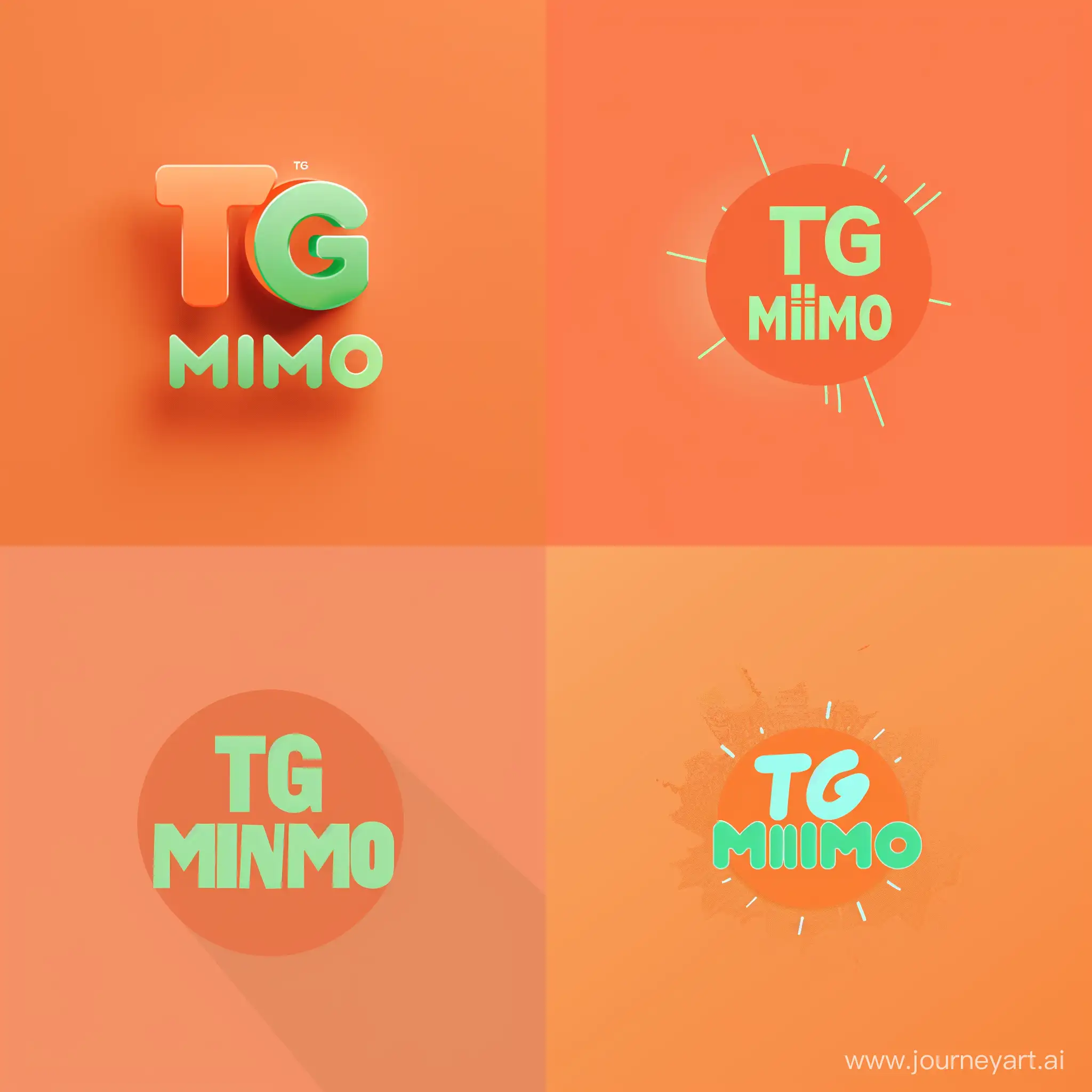 a bright orange all news logo with "TG Minimo" written in light green