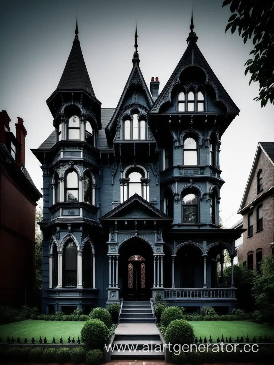house in the style of Victorian Gothic