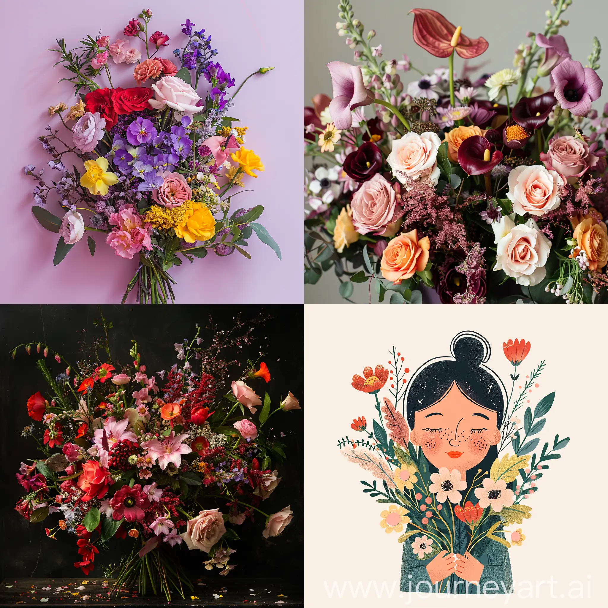Celebrating-International-Womens-Day-with-a-Vibrant-Bouquet-of-Magical-Flowers