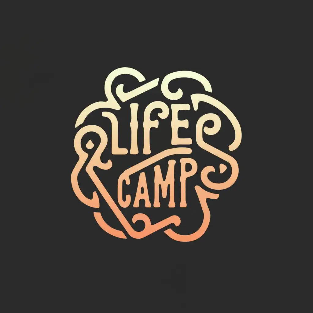 a logo design,with the text "Life Camp ", main symbol:L C,complex,clear background