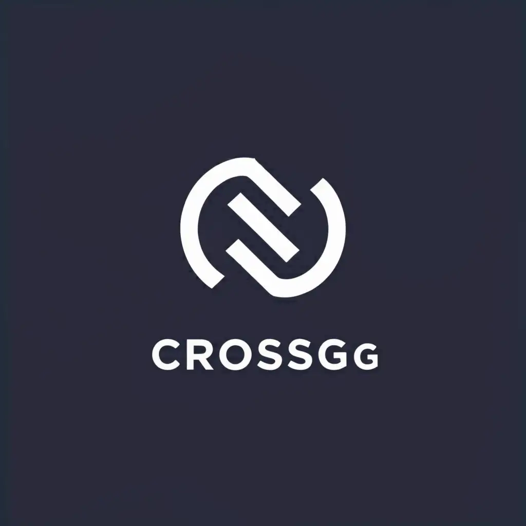 a logo design,with the text "CrossG", main symbol:circle, square,Minimalistic,be used in Sports Fitness industry,clear background