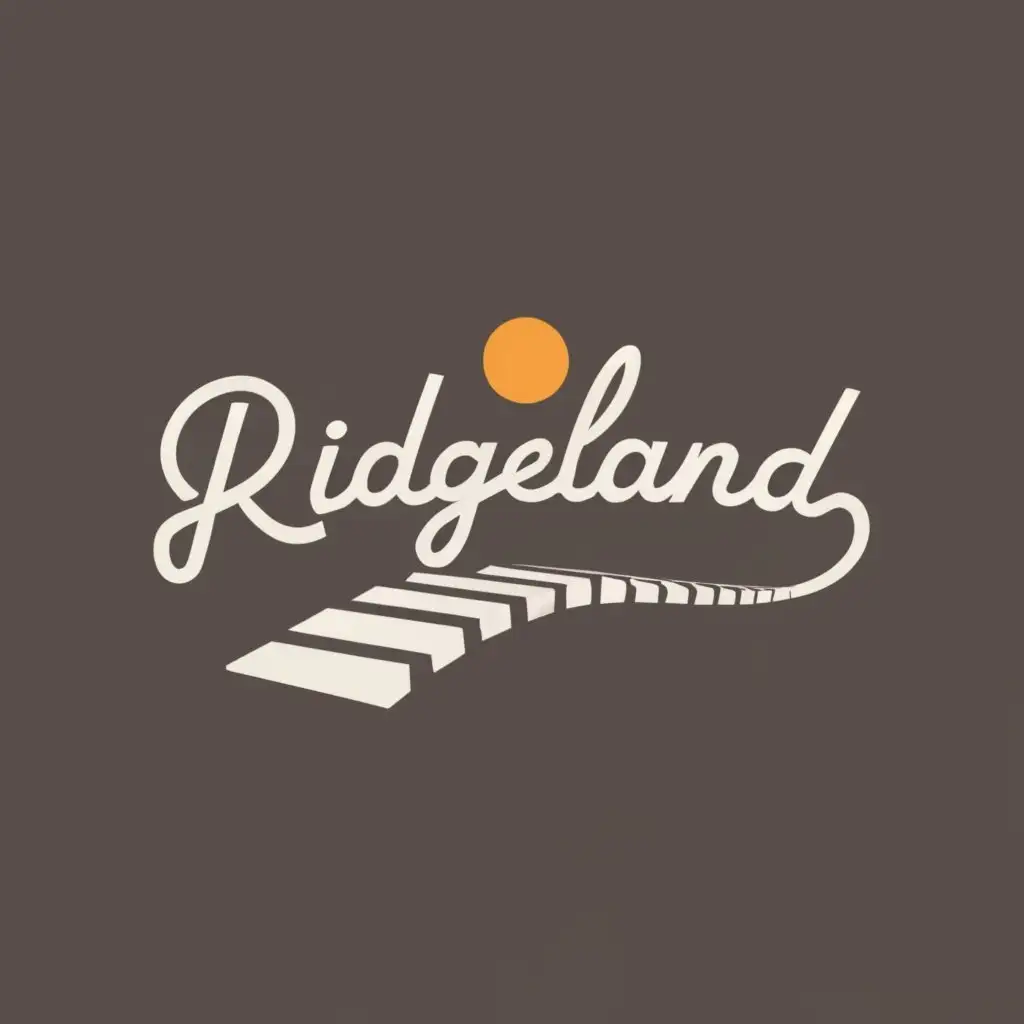 logo, Harvesting Piano, with the text "Ridgeland", typography, be used in Entertainment industry