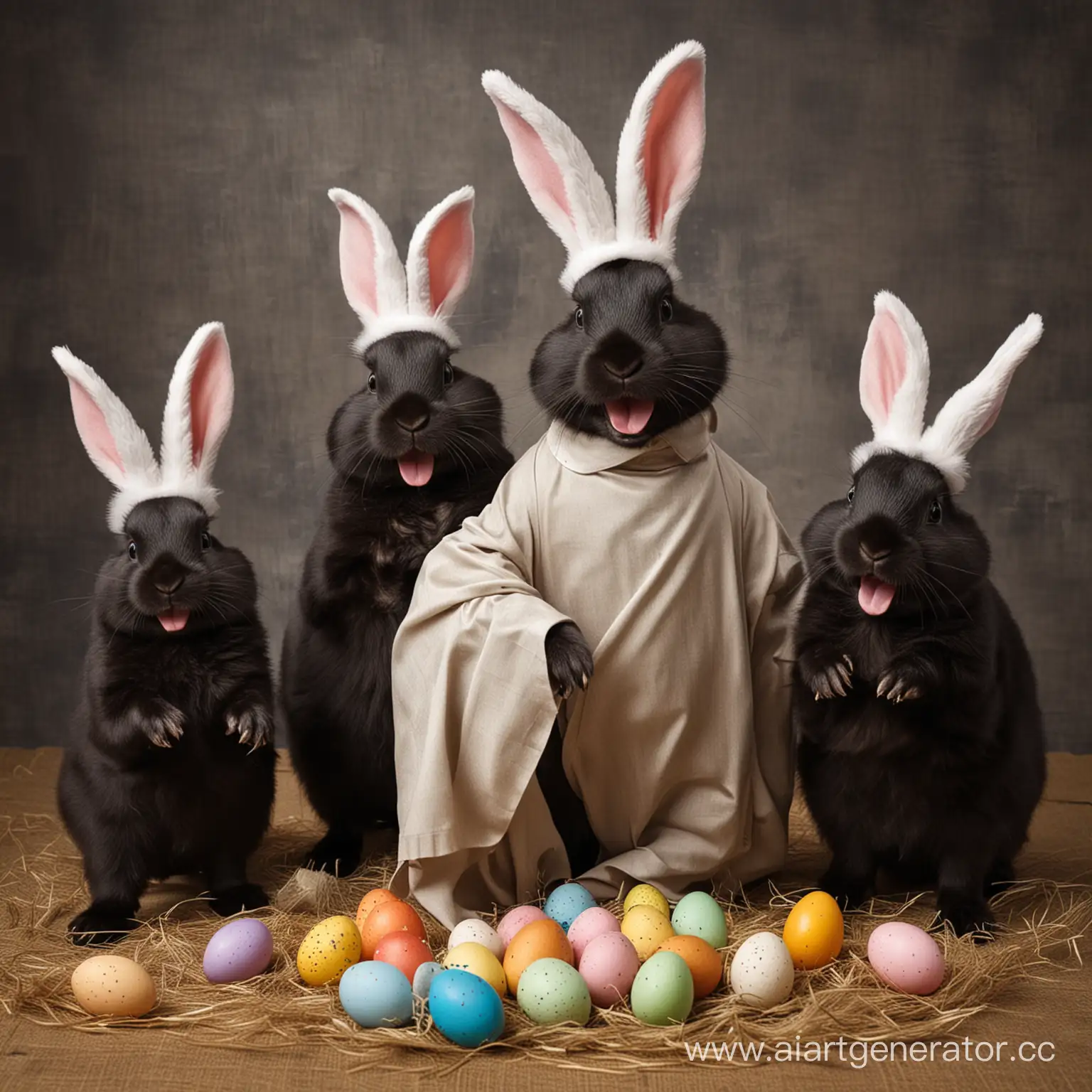 Dark-Humor-Easter-Scene-Twisted-Bunny-and-Morbid-Eggs