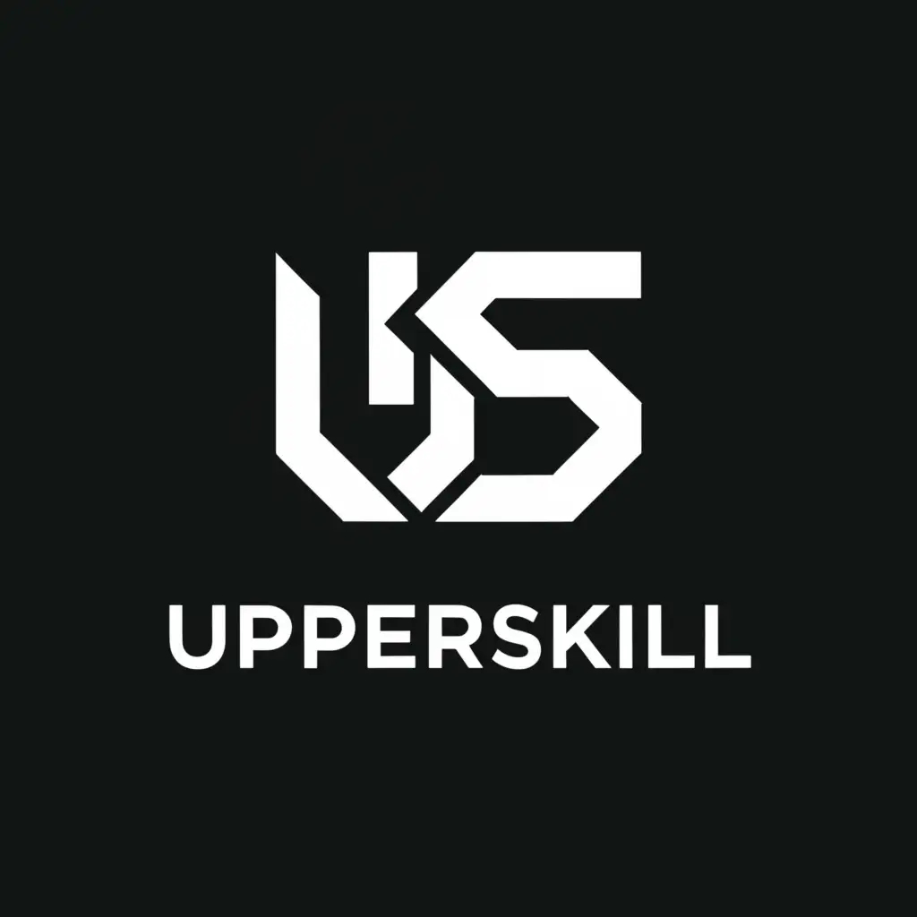 a logo design,with the text "UpperSkill", main symbol:U S,Moderate,be used in Sports Fitness industry,clear background