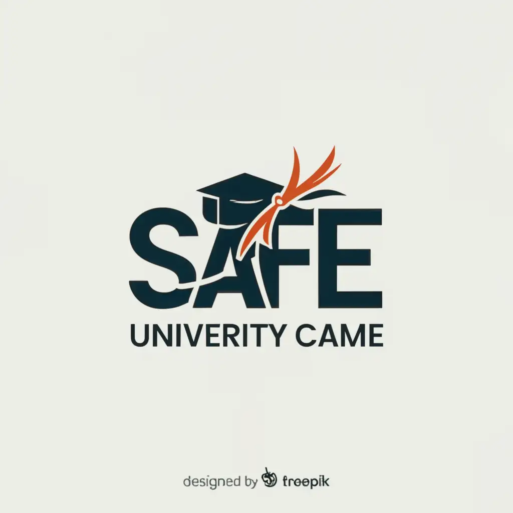 a logo design,with the text "SAFE", main symbol:University Admission Coaching,Moderate,be used in Education industry,clear background