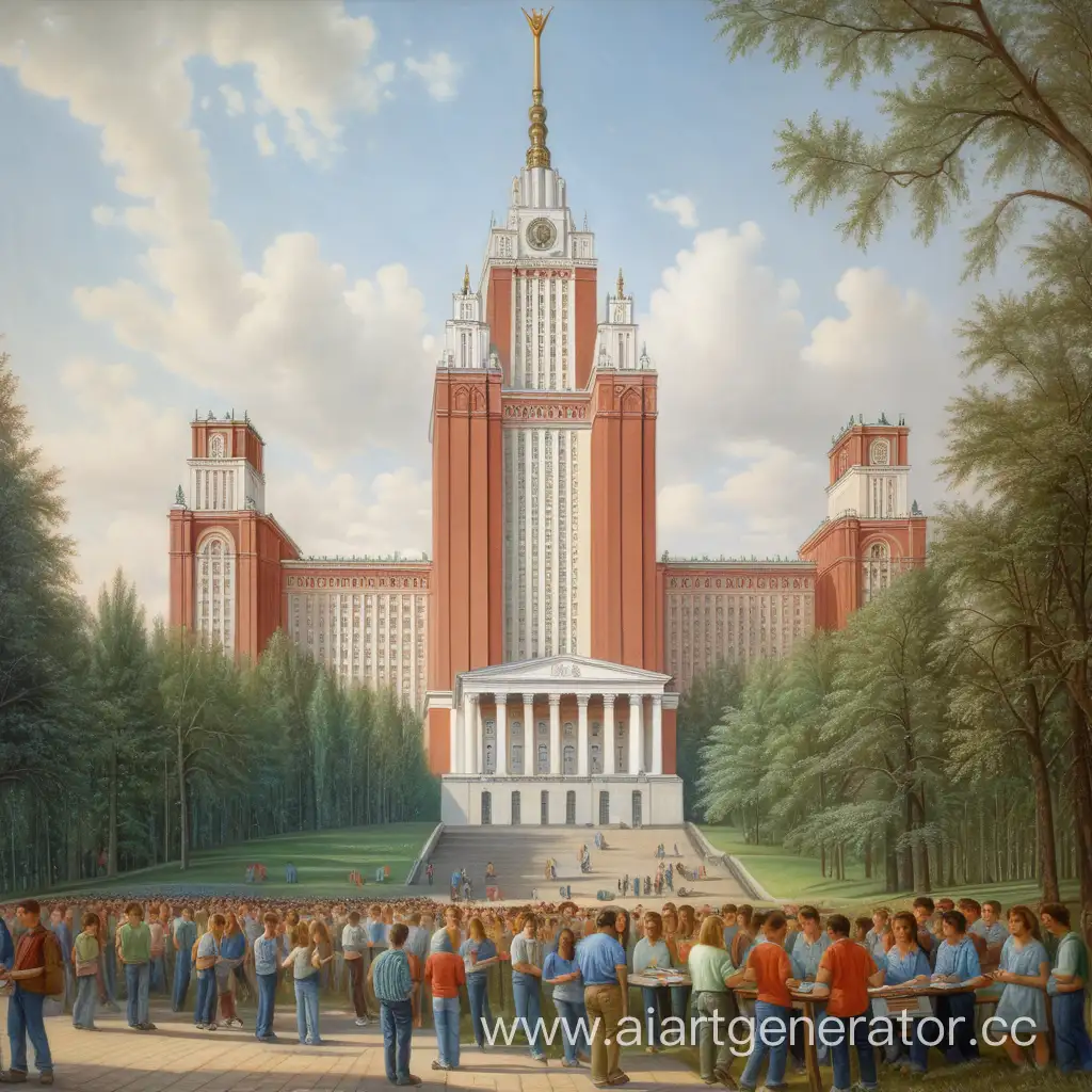 Crowd-of-Students-Preparing-for-Summer-Session-at-Moscow-State-University