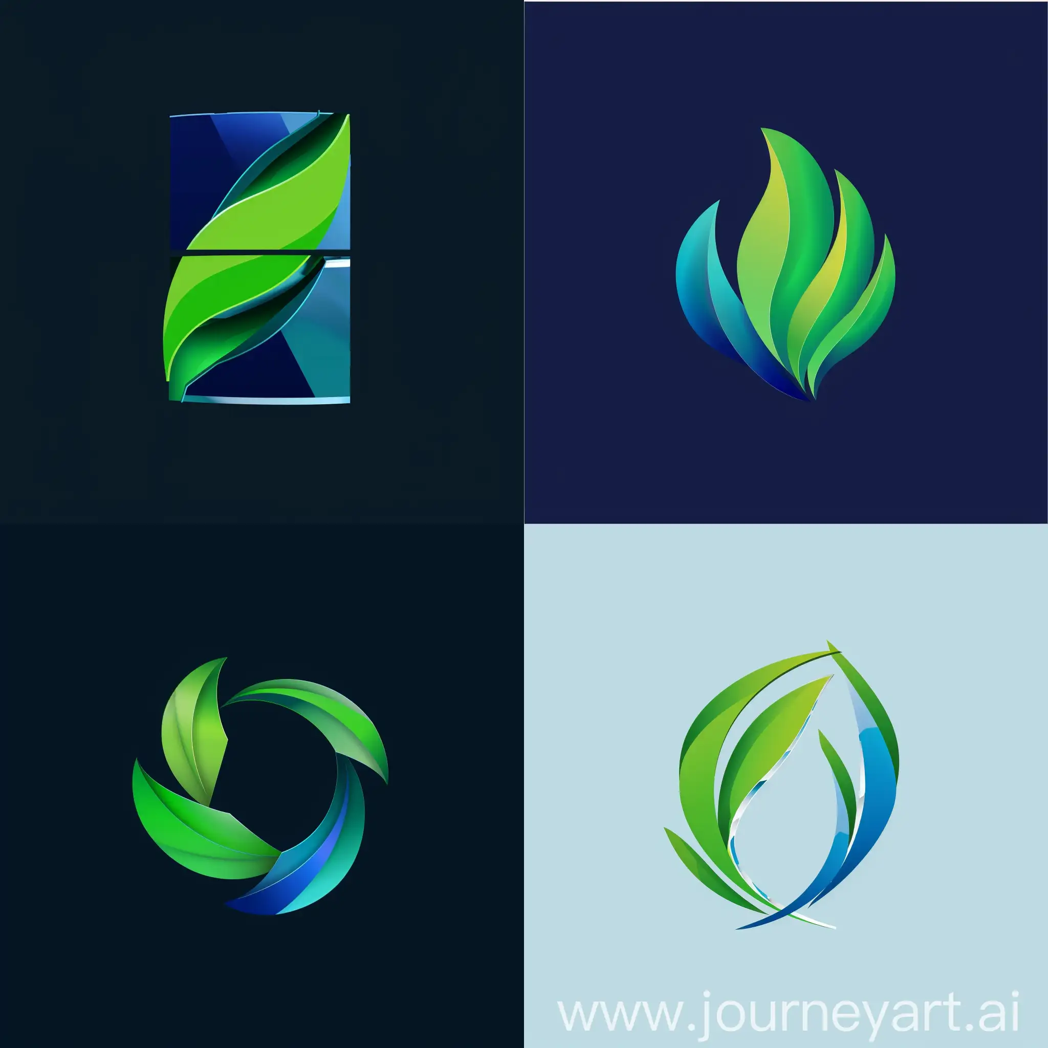 business logos for appliance company second life with green and blue colors