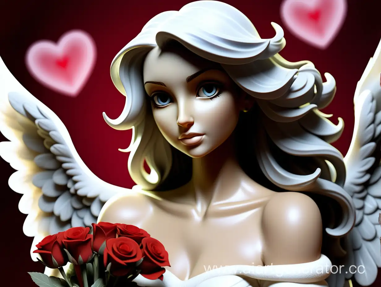 Прекрасному ангелу в день святого валентина после долгой разлуки от тайно влюбленного