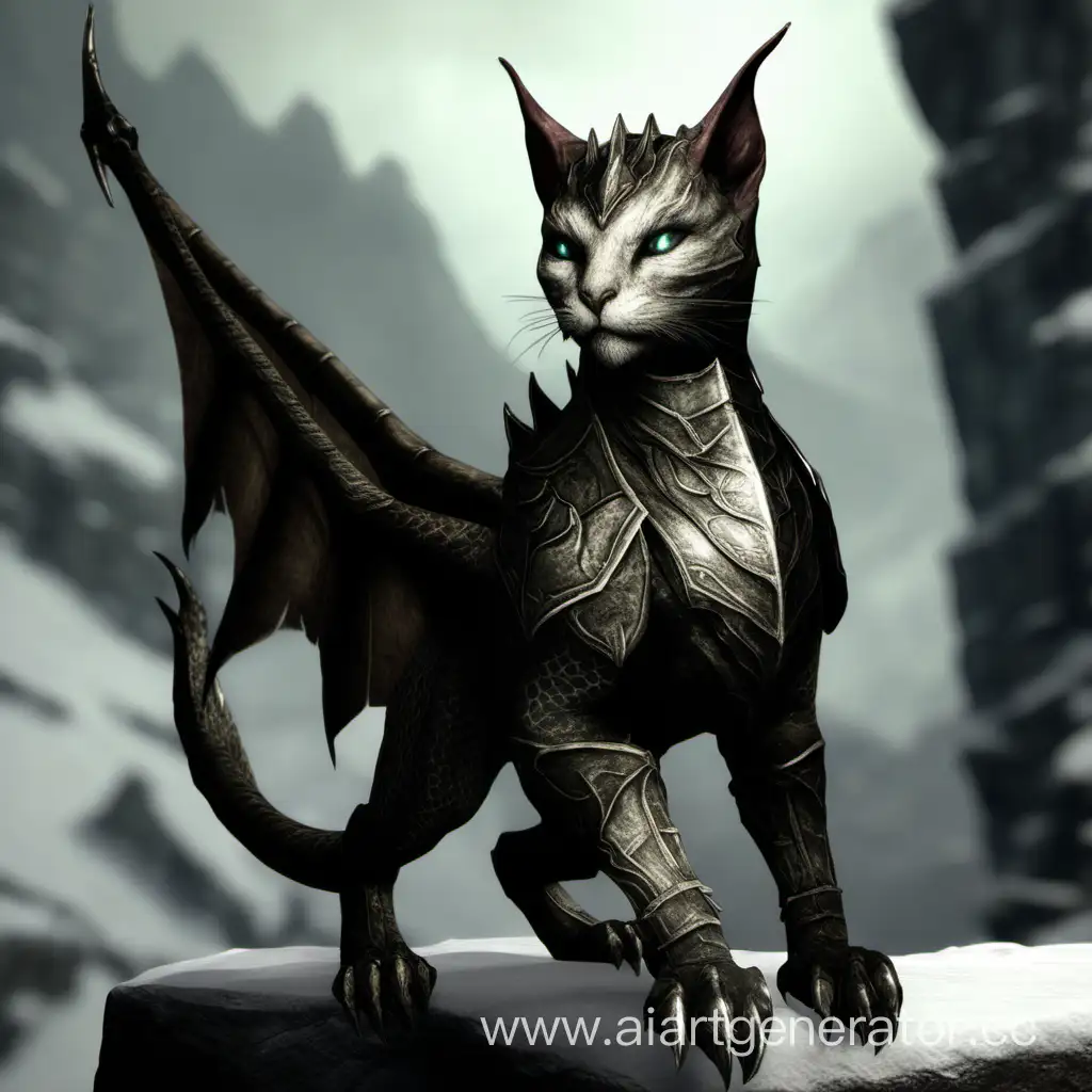 Skyrim Dragon cat