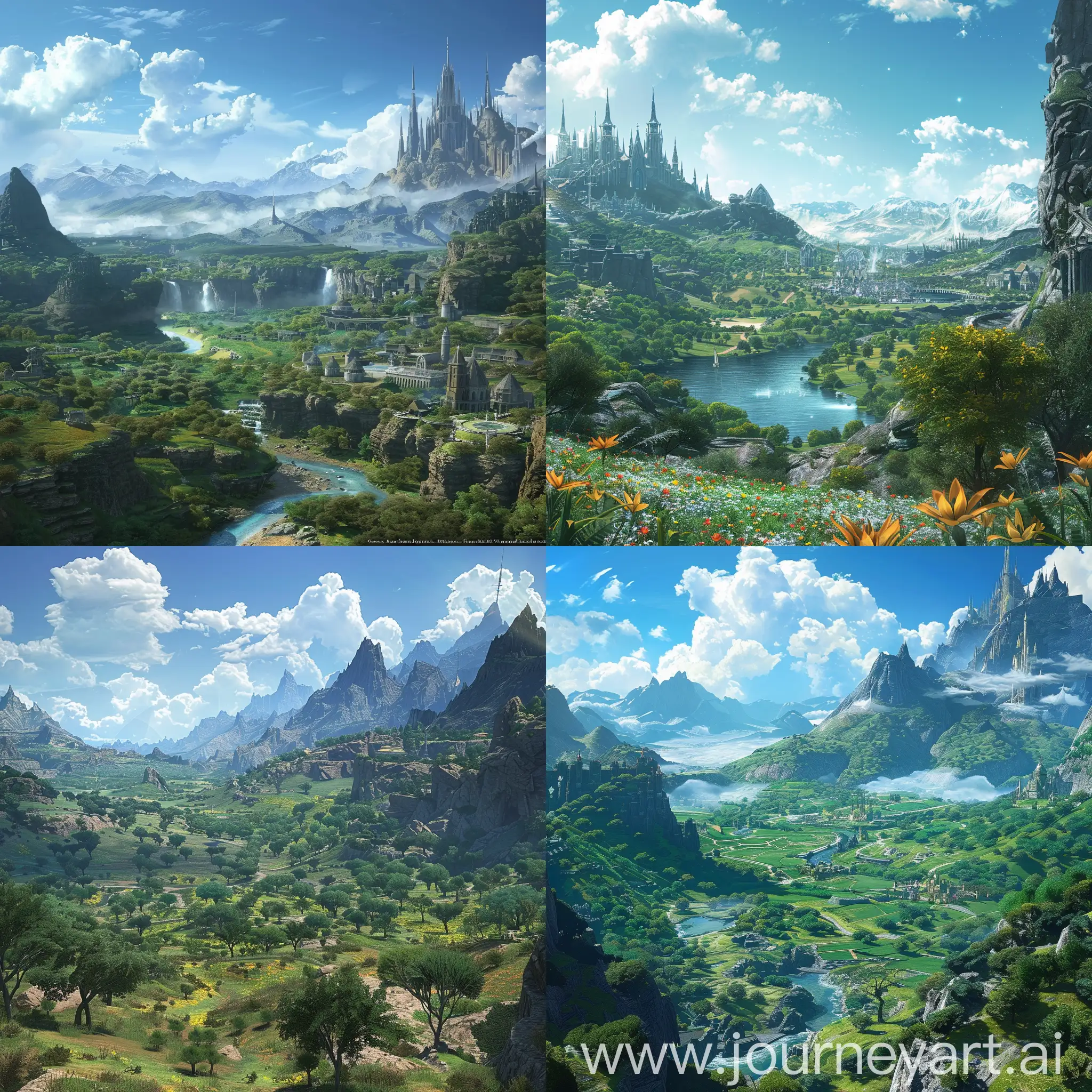 Vibrant-Fantasy-World-of-Final-Fantasy-XIV-Landscape