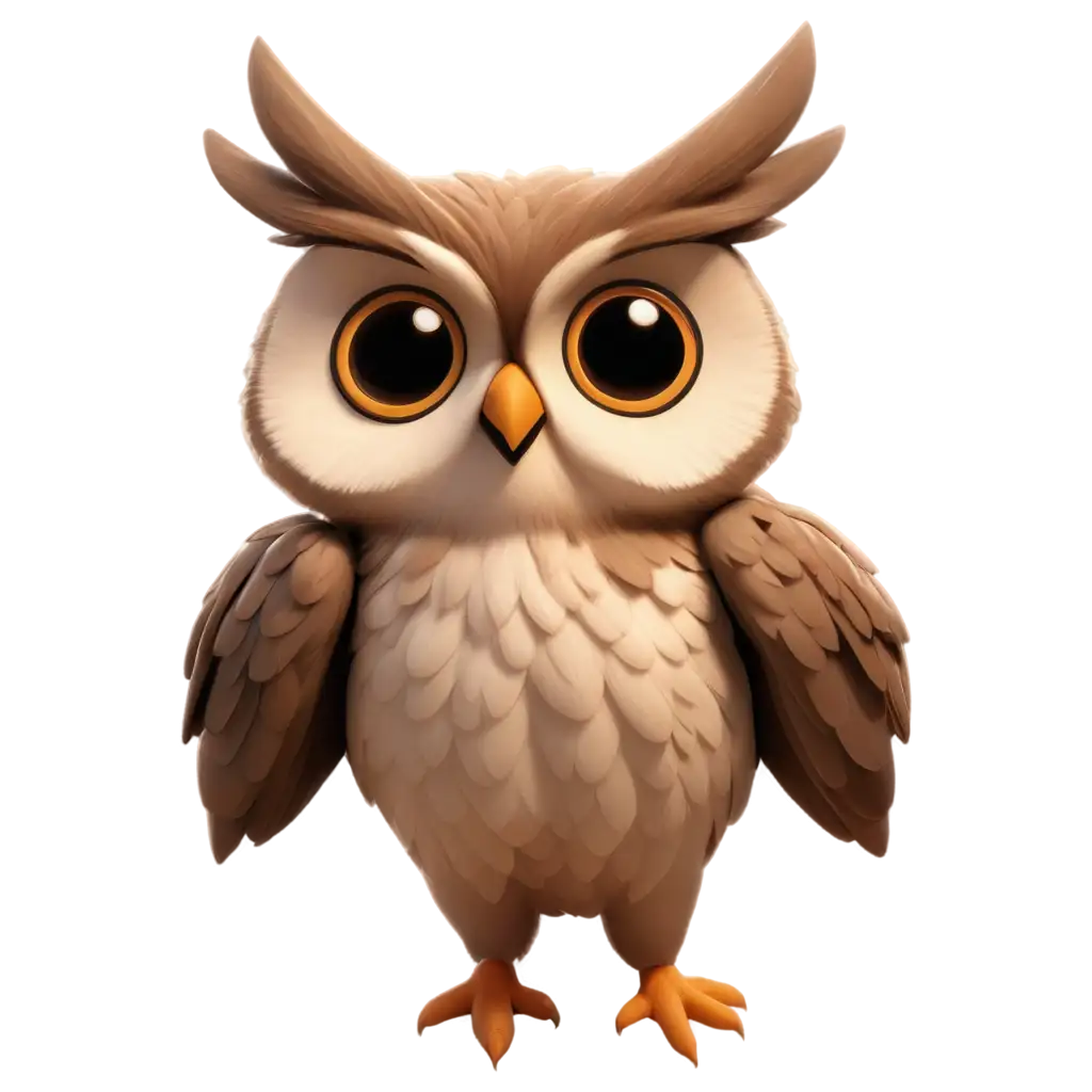 3d cute owl