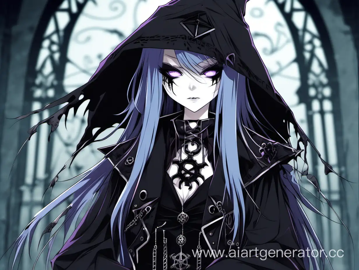 Gothic-Anime-Girl-Summoning-Dark-Energies
