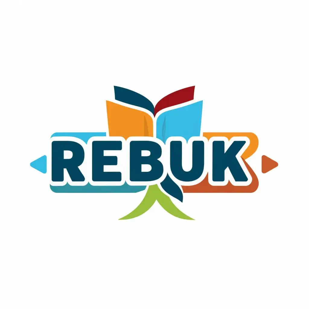 logo, REUSE BOOK AND REDUCE WASTE, with the text "REBUK", typography, be used in Education industry