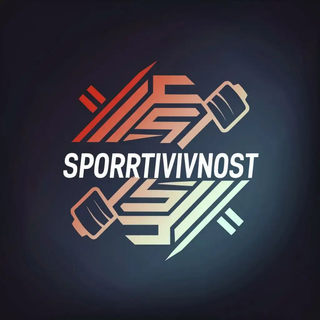 logo, abstract, with the text "sportivnost", typography, be used in Sports Fitness industry