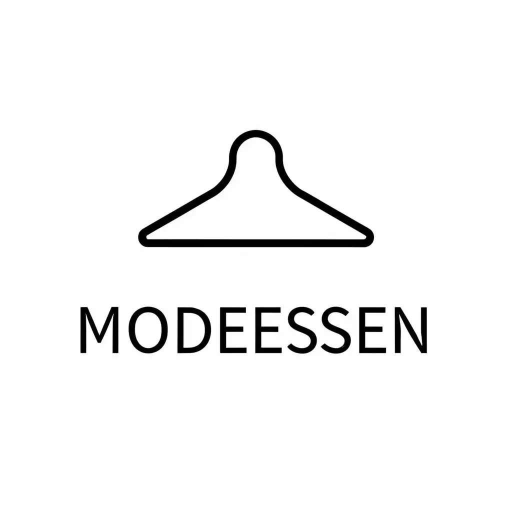 a logo design,with the text "ModeEssen", main symbol:clothing,Moderate,be used in Retail industry,clear background