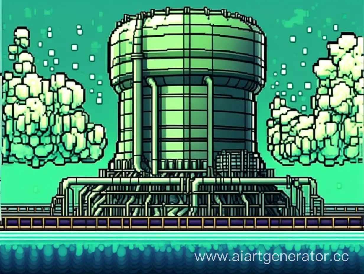 Underwater-Pixel-Art-Large-Nuclear-Reactor-Submerged-in-the-Depths