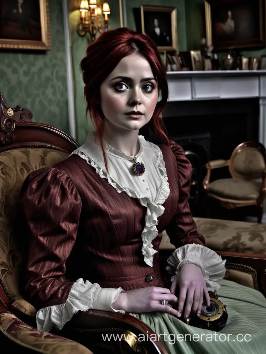 Victorian-Living-Room-Portrait-Karen-Gillan-and-Jenna-Coleman-in-AwardWinning-Realistic-Art