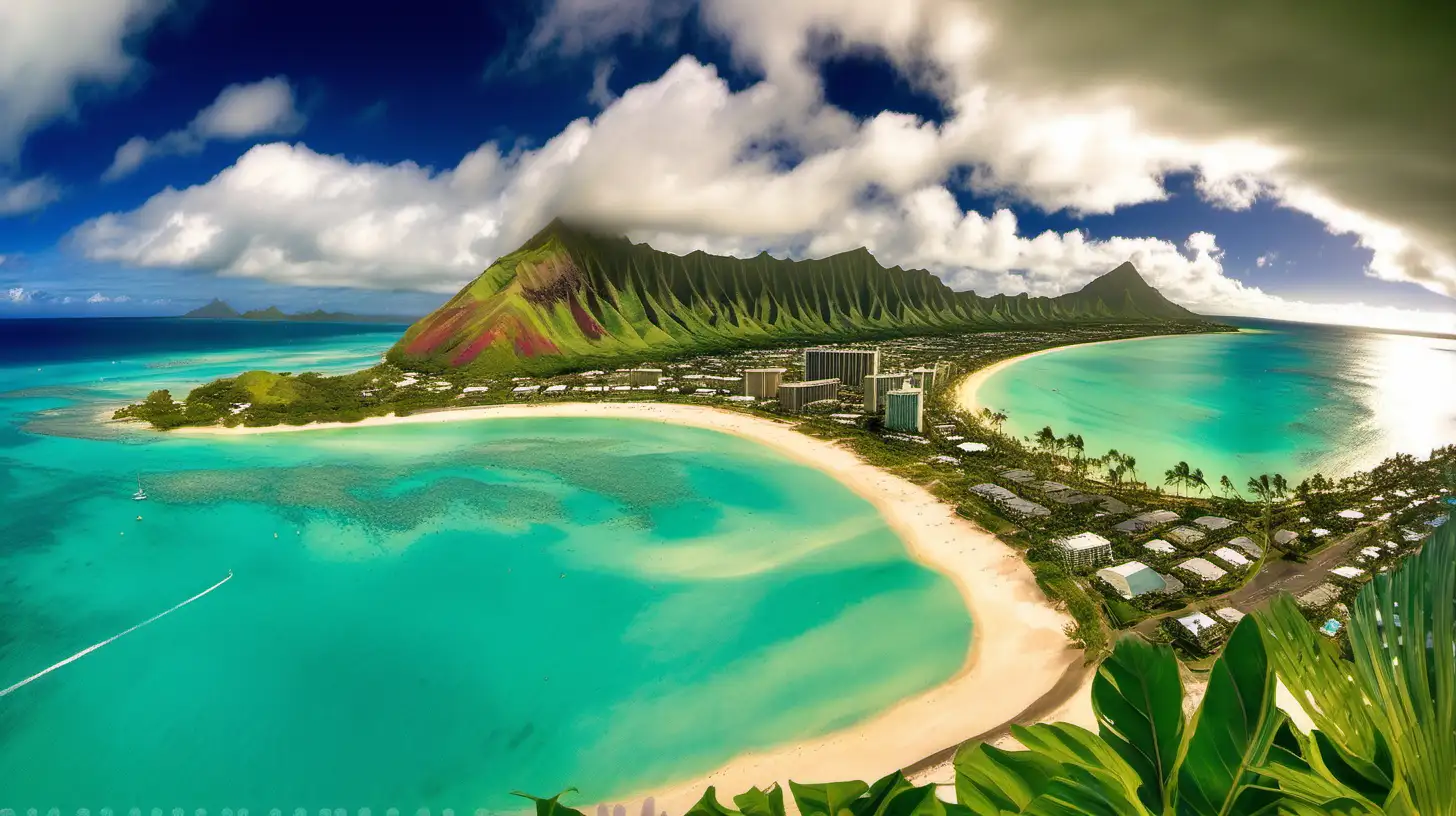 Captivating Lanikai Beach Panorama Revel in the Majesty of Hawaiis Crown Jewel