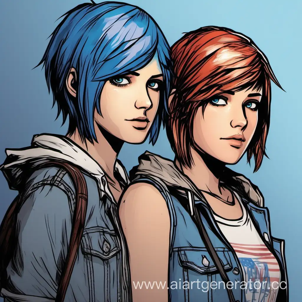 Max Caulfield and Chloe Price