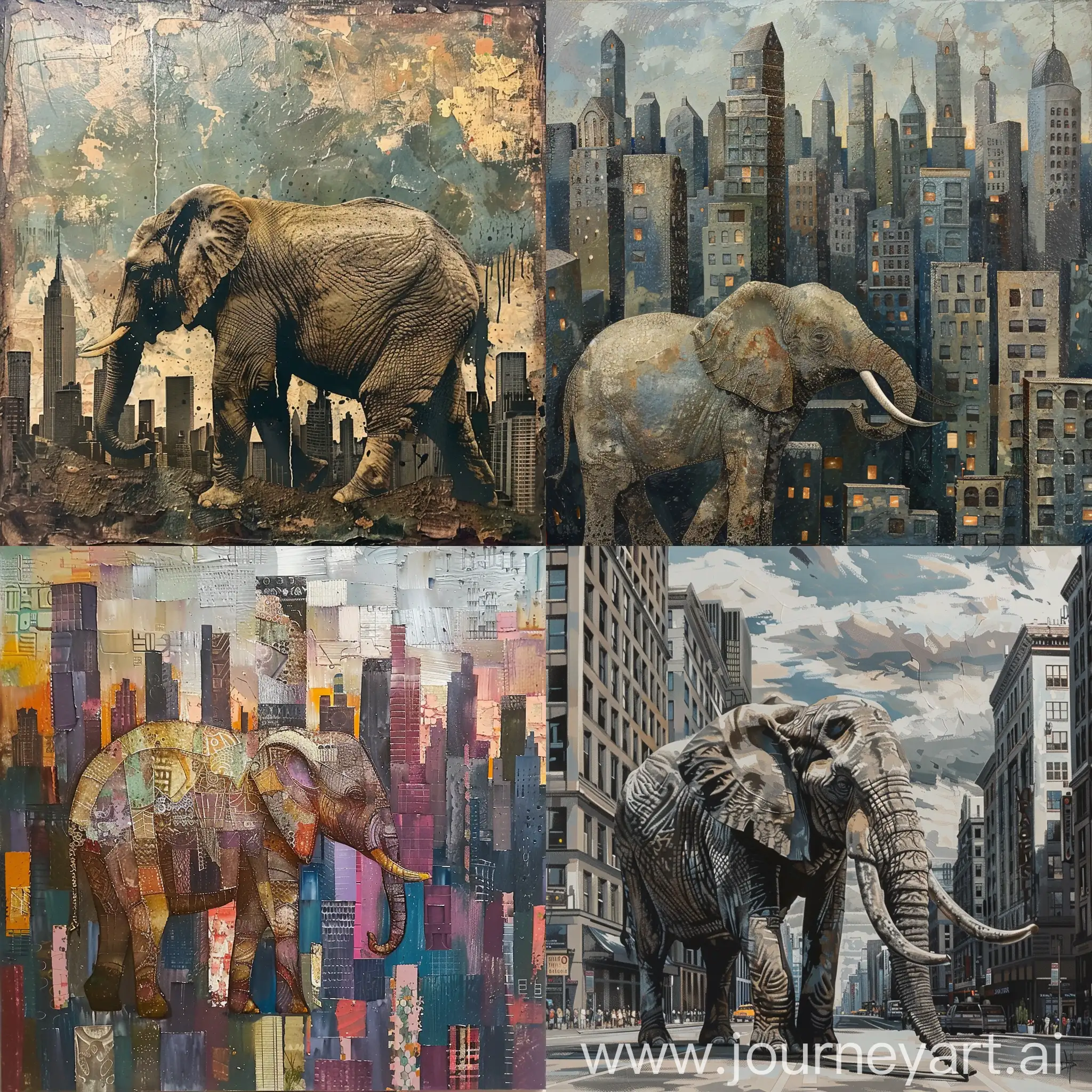 Elephant in the city
