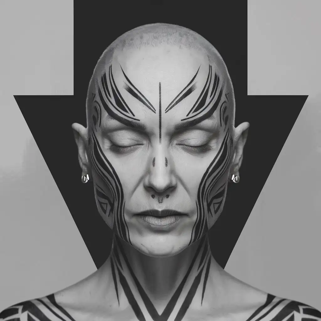 Mature-Bald-Woman-with-Facial-Tattoos