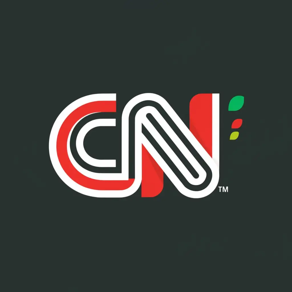 a logo design, with the text 'CNN', main symbol: Pakistan, Moderate, clear background color are white and green