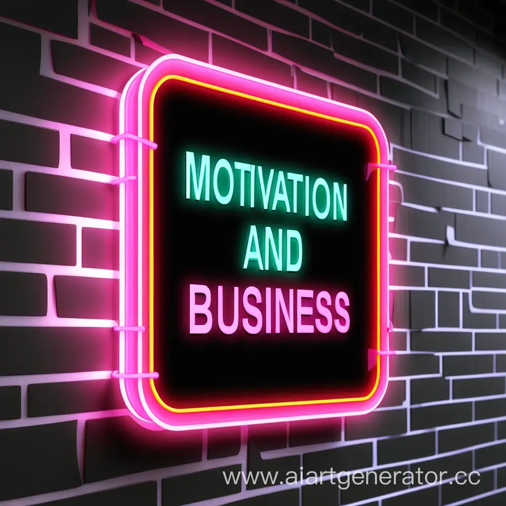 Vibrant-3D-Neon-Signboard-Motivation-and-Business-Illuminated-in-High-Quality